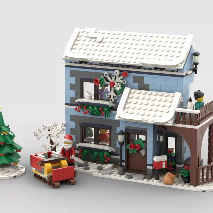 MOC-126829 Building Block Building Sweet Family Hotel