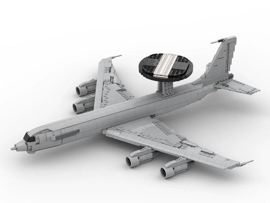 MOC-128557 Boeing E-3 Sentinel Aircraft Building Blocks Educational Toy Model Ornament