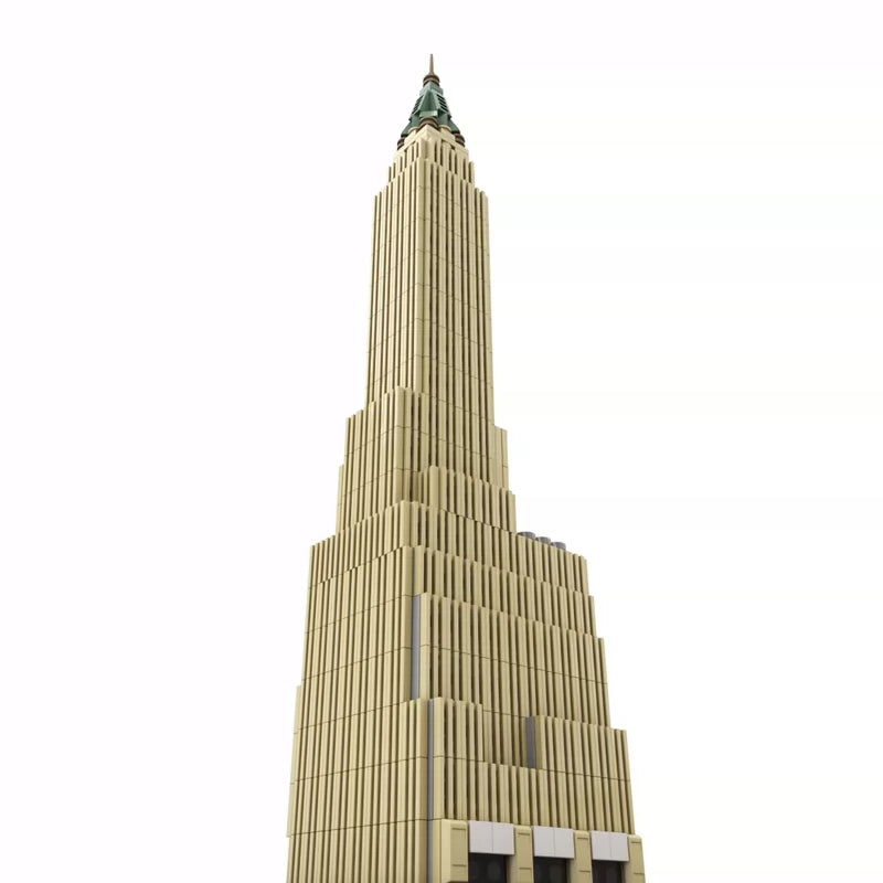 MOC-130597 Wall Street 1:800 scale (Manhattan Bank and Trust Building) assembled model