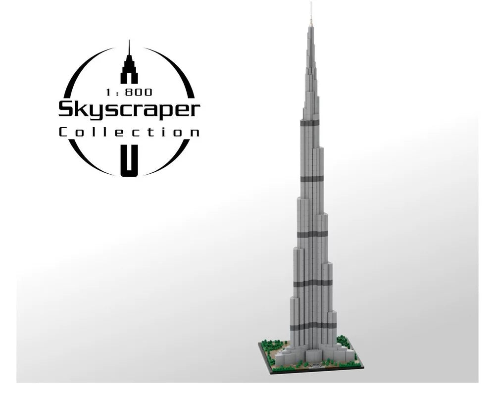 MOC-131908 Burj Khalifa 1:800 scale architectural skyscraper building block model