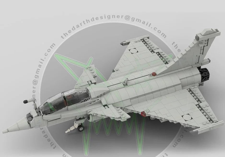 MOC-133100 aircraft Dassault Rafale M-1:35 scale building block educational toy model