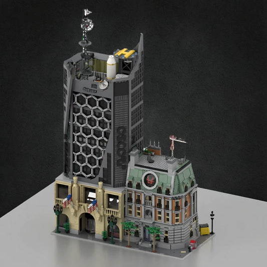 MOC-146947 The Amazing Spider-Man Oscota Street Scene with Building Block Model Ornaments