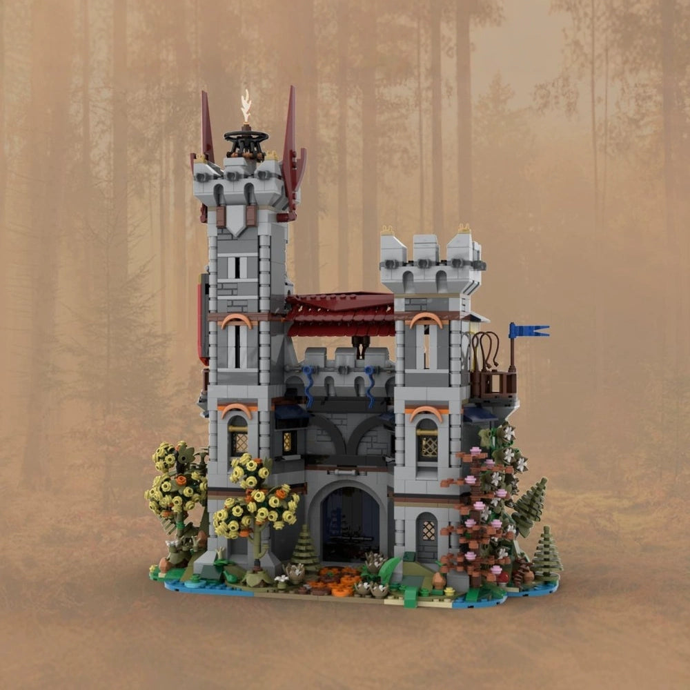 MOC-150041 Medieval Castle Wizard's Fortress Building Blocks Educational Toy Model Ornament