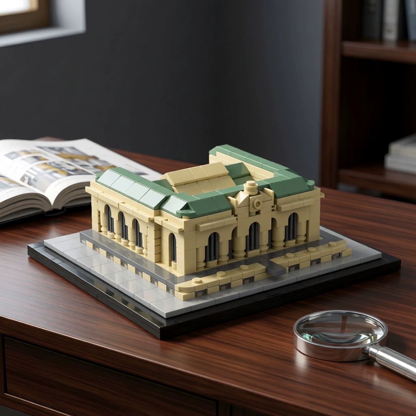 MOC-151223 Midtown Manhattan Central Station 1:800 scale building block model