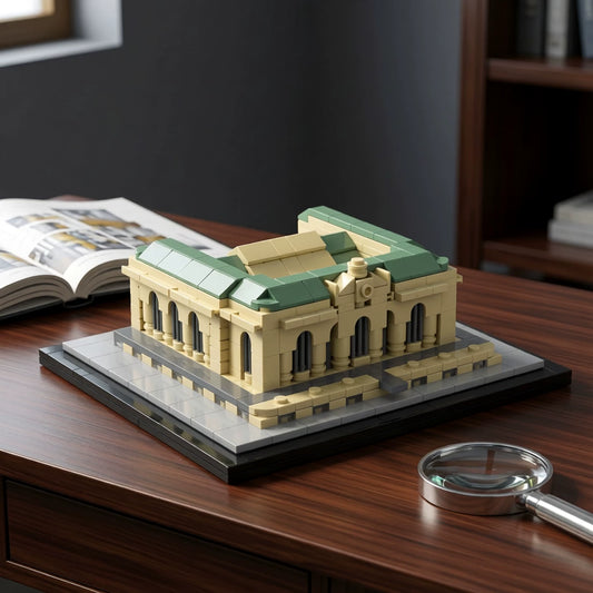 MOC-151223 Midtown Manhattan Central Station 1:800 scale building block model