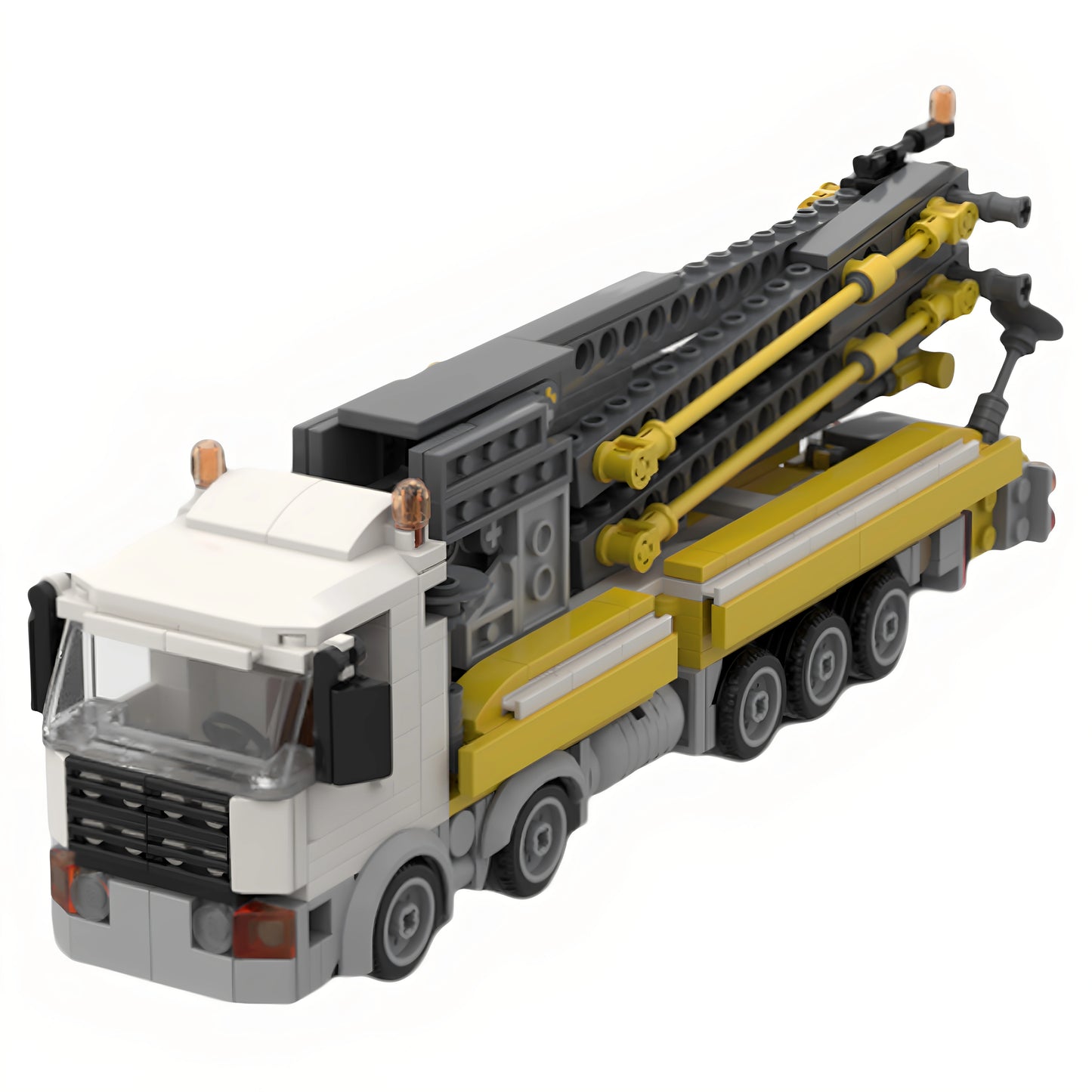 MOC-151849 small engineering vehicle building block educational toy model gift ornament