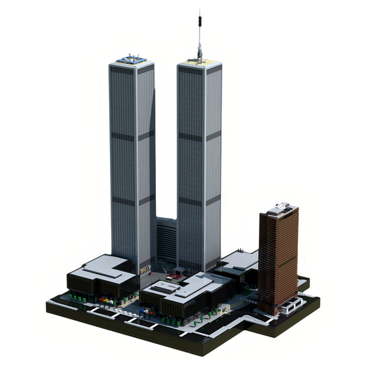 MOC-156123 World Trade Center city building blocks educational toy model gift ornaments