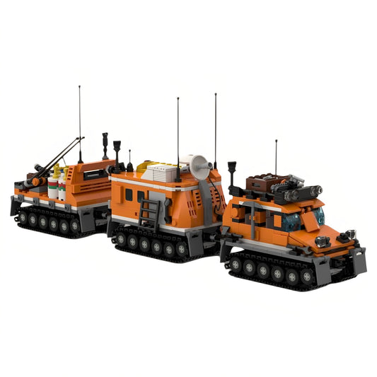 MOC-161262 Arctic Crawler Expedition Vehicle Building Blocks Educational Toy Model Gift Ornament