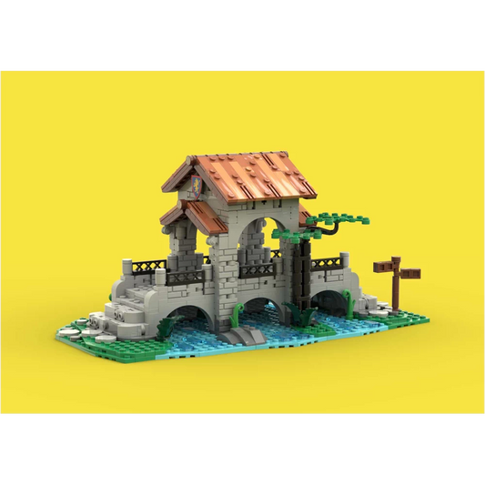 MOC-161587 building block Lion Knights Bridge model ornament