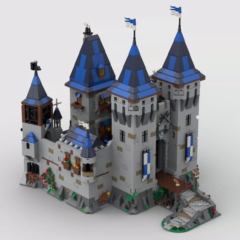 Compatible with MOC-163712 Medieval Blackhawk Castle Architecture Series Assembled Toy Model Children's Gift