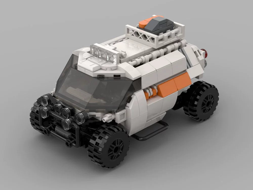 MOC-164909 assembled building blocks lost space chariot trailer educational toy model gift