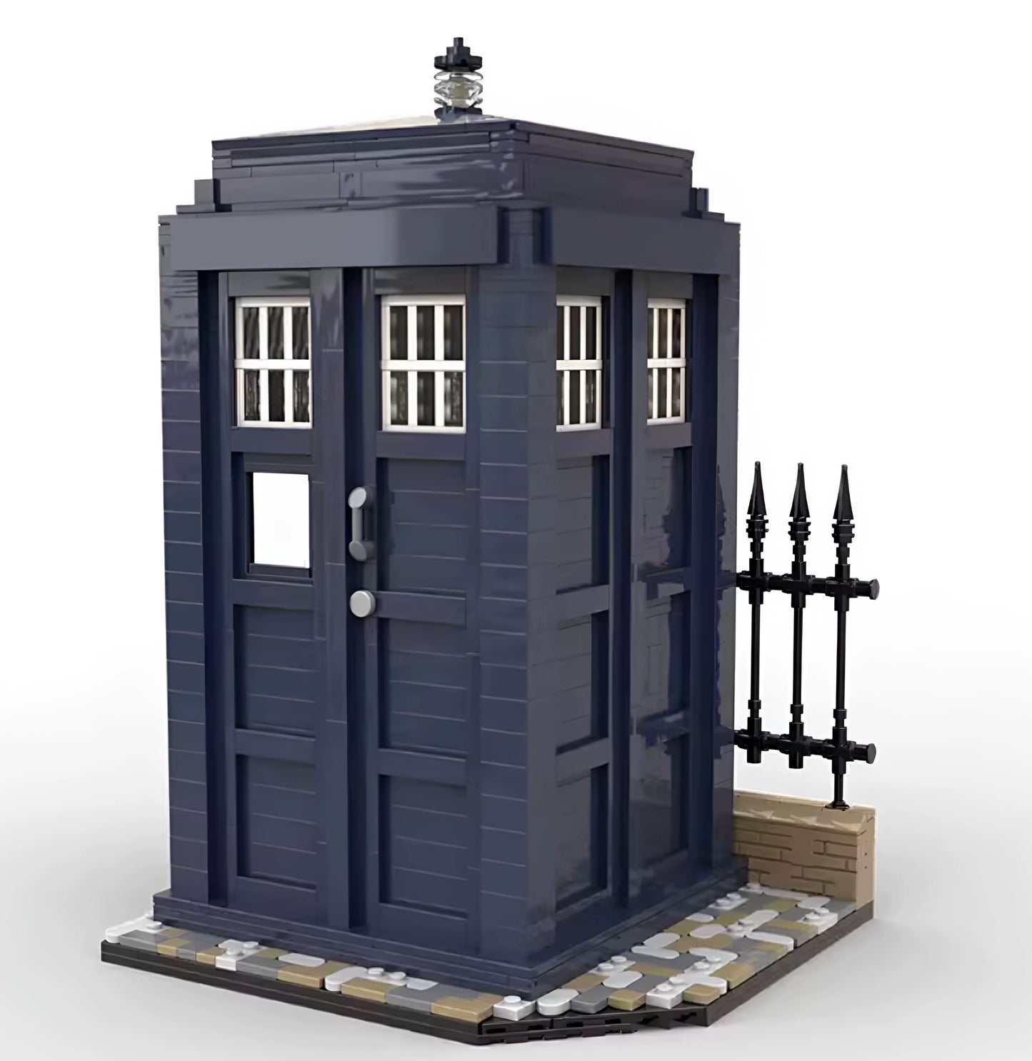 MOC-170822 Doctor Who time machine assembled telephone booth building block educational toy model