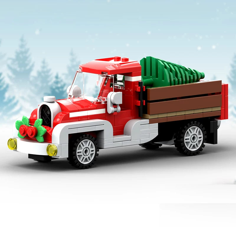 Shopee Cross-Border Hot Sale MOC-17099 Winter Village - Old Truck Assembly Toy Gift