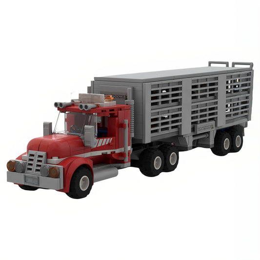 MOC-171485 transport truck building block educational toy model gift ornament