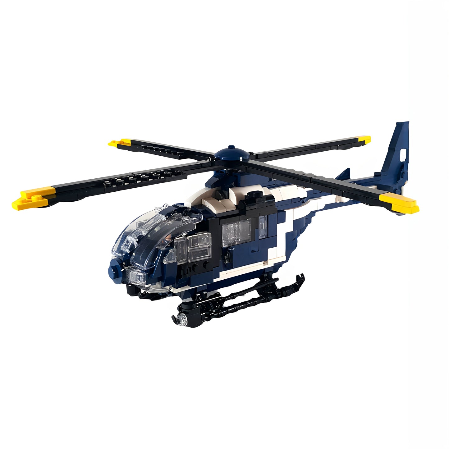 MOC-173104 Gendarmerie Helicopter EC135 Building Block Toy Model Gift Ornament