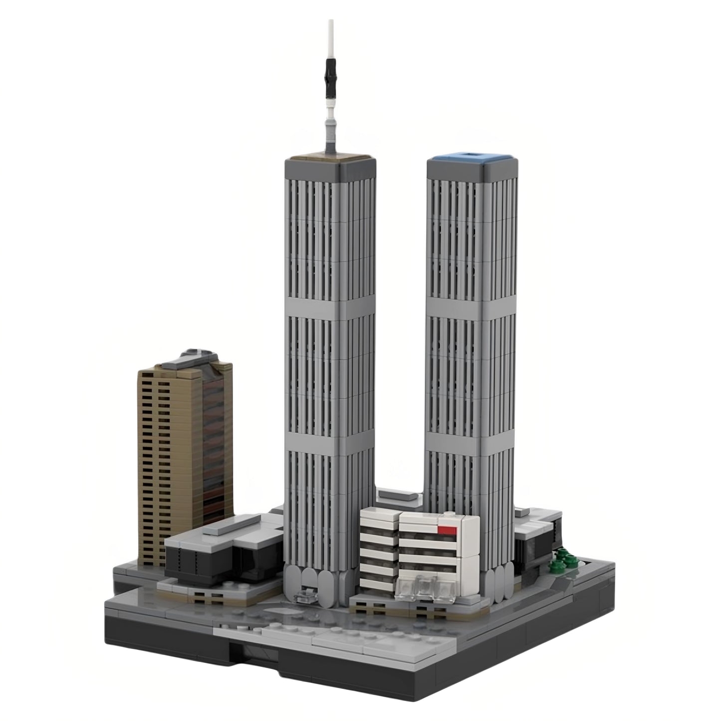 MOC-173724 City Building World Trade Center Building Blocks Educational Toy Model Gift Ornament