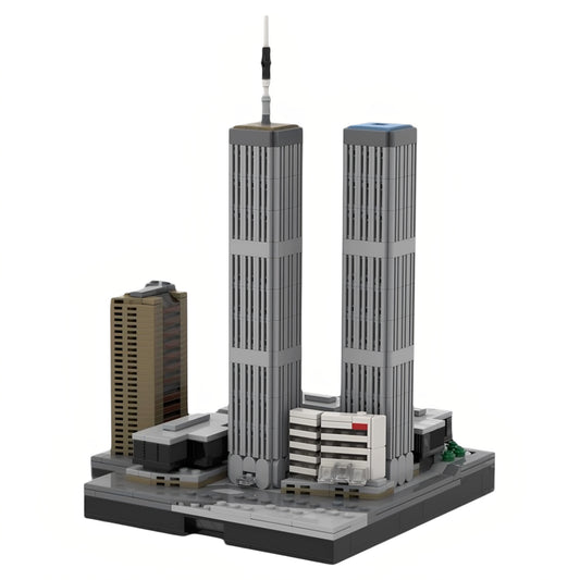 MOC-173724 City Building World Trade Center Building Blocks Educational Toy Model Gift Ornament