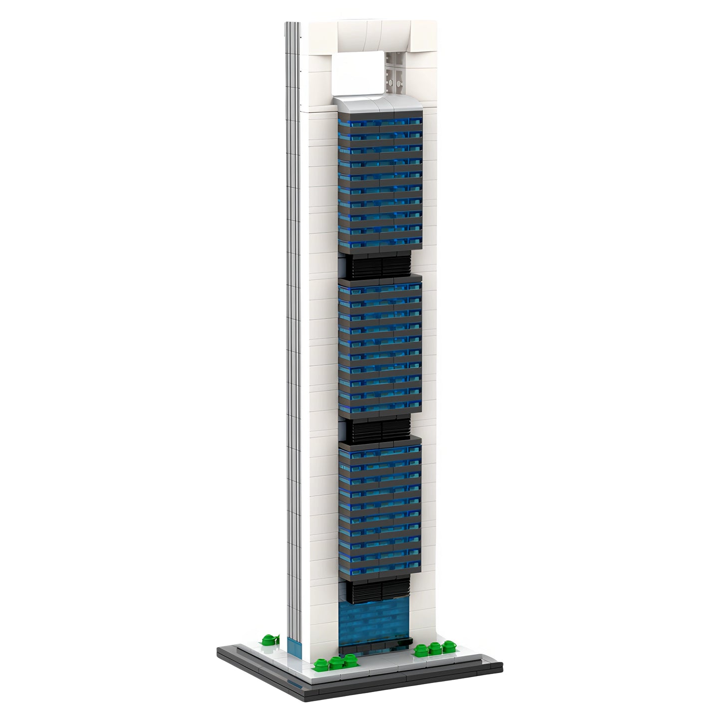 MOC-184706 Madrid Chepsata 1:800 scale building block skyscraper model