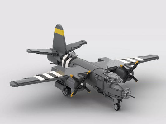 MOC-185382 puzzle aircraft assembled building blocks fighter model toy ornaments series