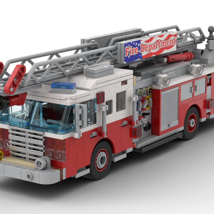 MOC-186167 building block fire truck