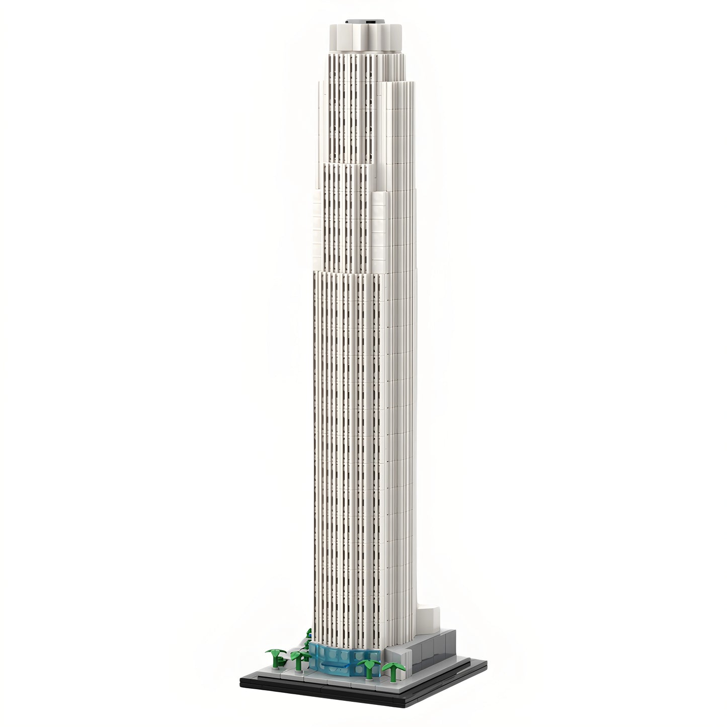 MOC-190102 Bank of America Building 1:800 scale building blocks toy gift ornaments