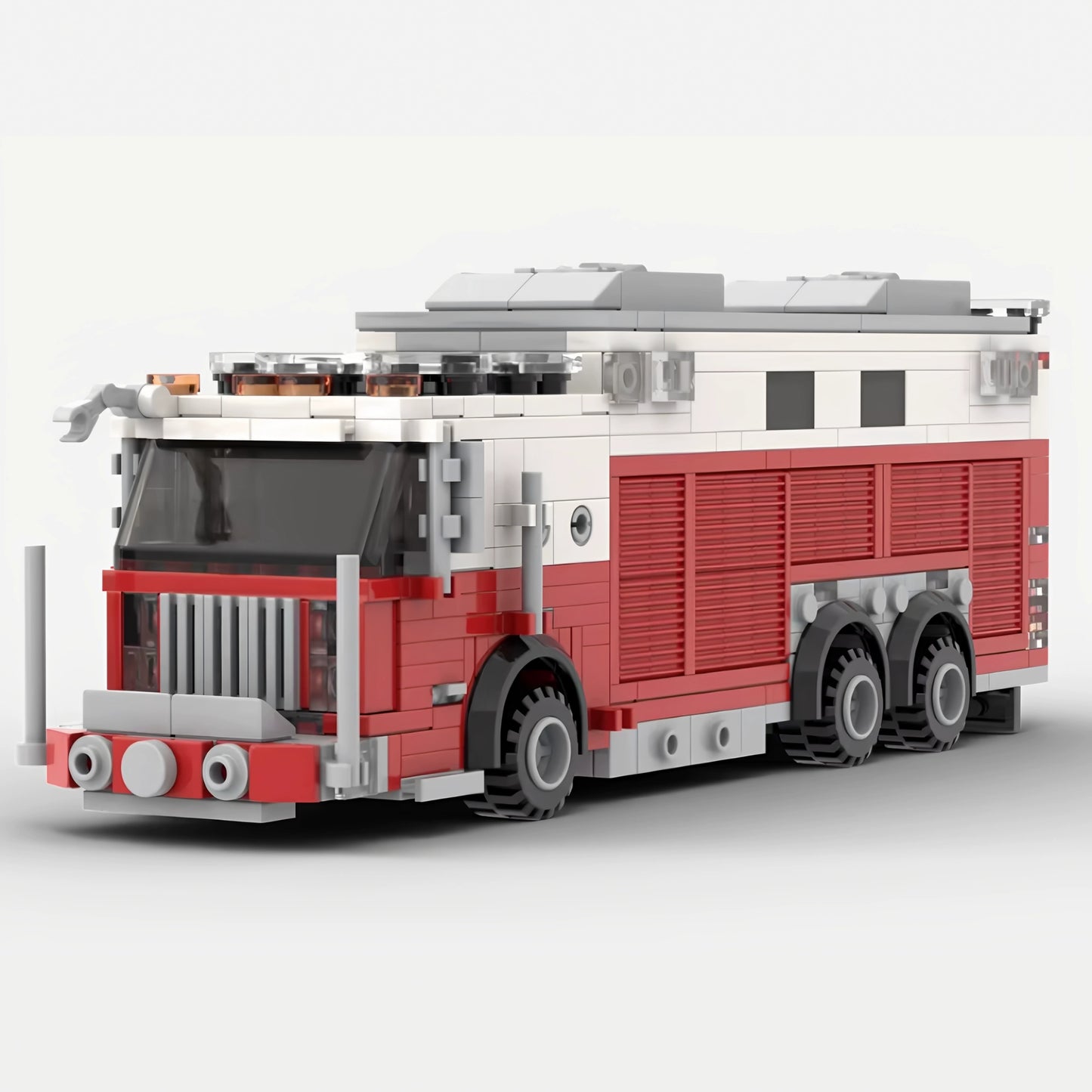 MOC-195172 heavy rescue fire truck city building blocks educational toy model ornaments