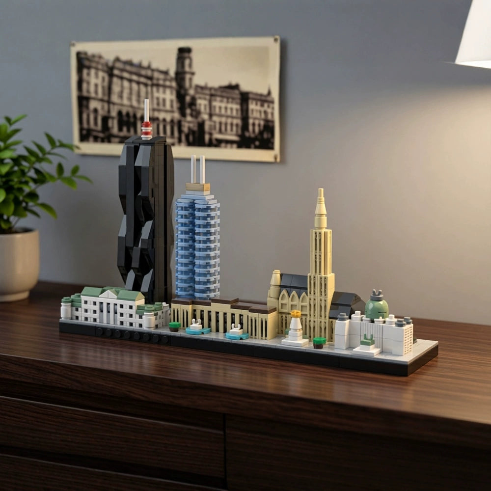 MOC-198251 Vienna Skyline Street View Building Blocks Toy Model Gift Ornament