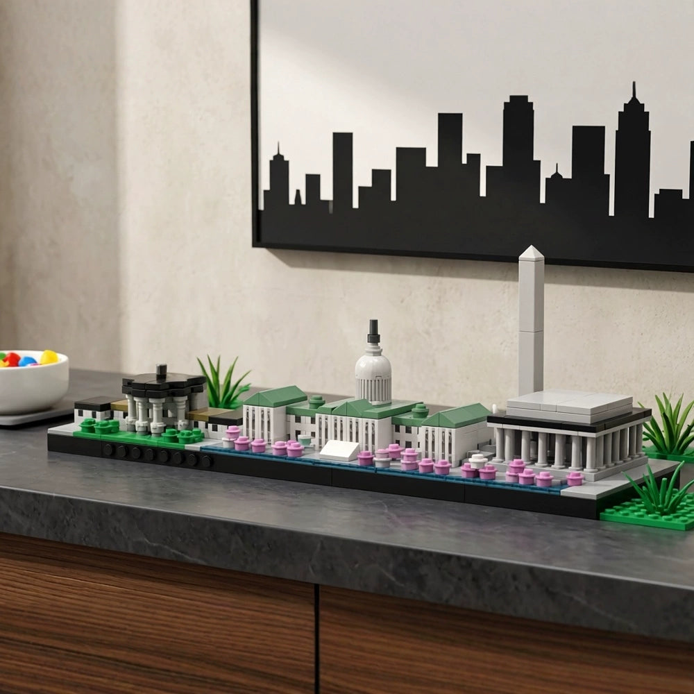 MOC-208860 World City Skyline Building Blocks Educational Toy Model Gift Ornament