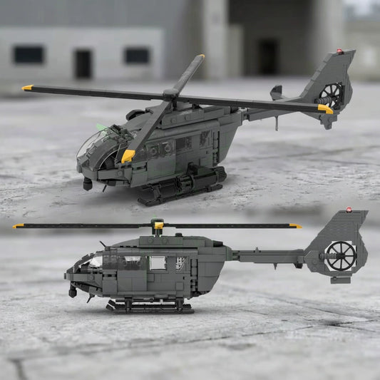 MOC-214545 Airbus H145 M helicopter military series building block educational toy model