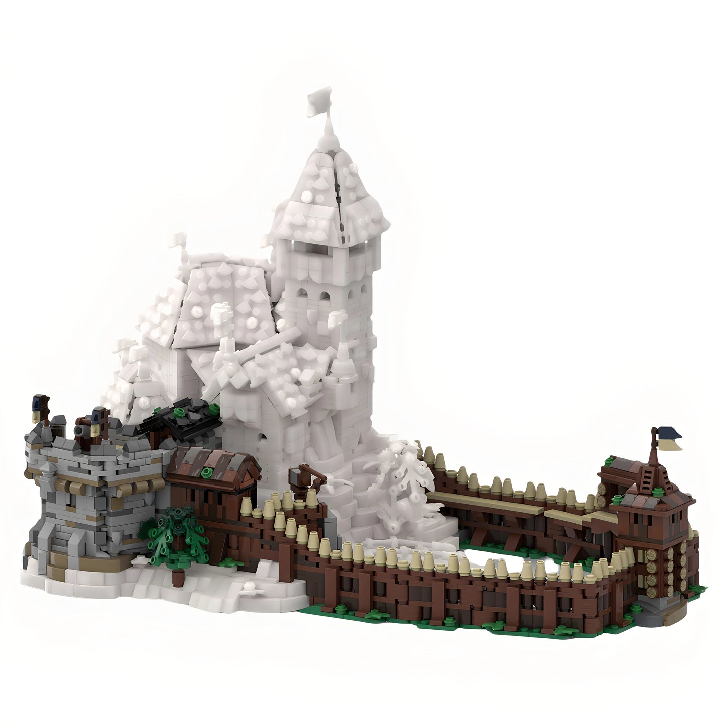 MOC-215534 Mini Blaustein Castle building block educational toy model gift ornament