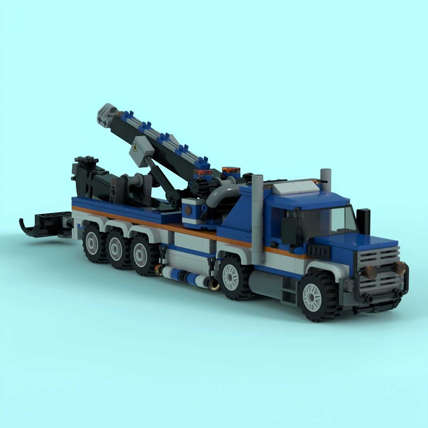 MOC-224622 Heavy-duty trailer building block educational toy model gift ornament