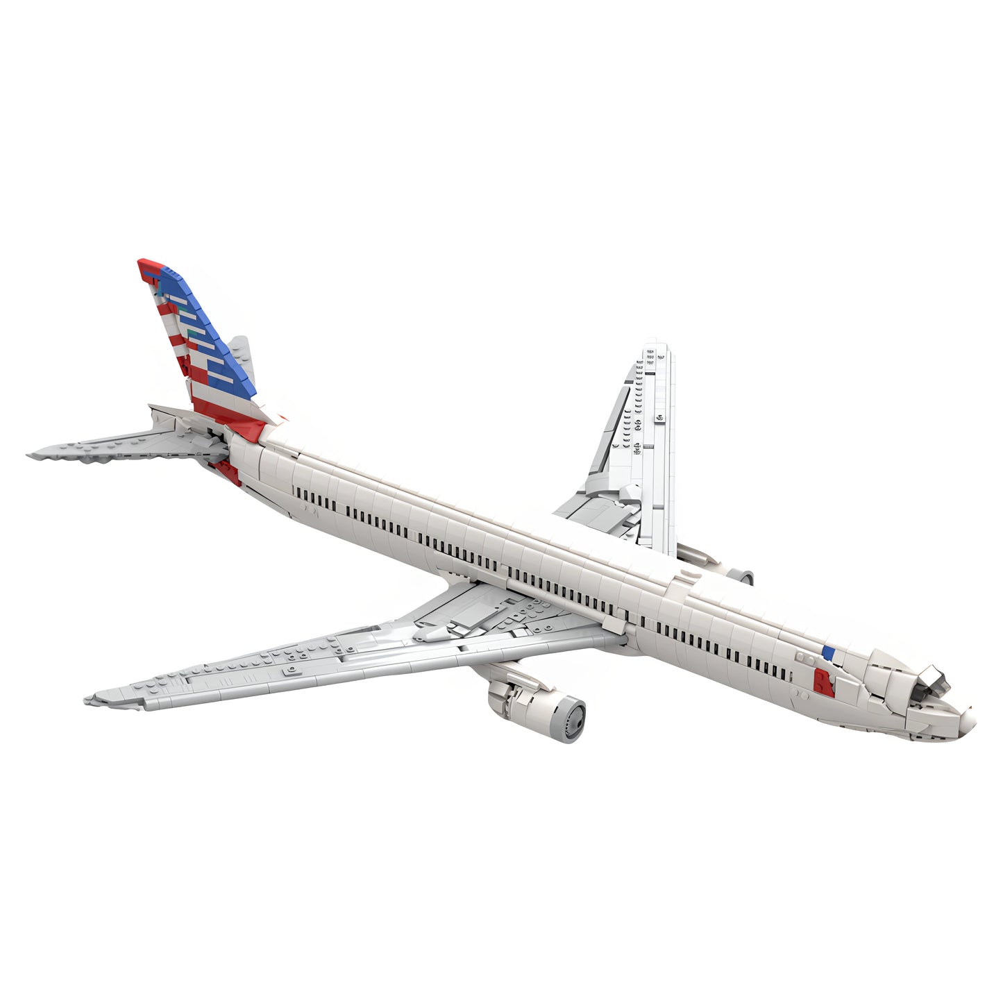 MOC-225551 Aircraft Technology American Airlines 777-300er building block toy model