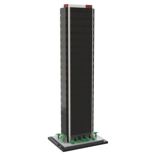MOC-231911 Ernst & Young Center in Los Angeles 1:800 scale building block toy model ornaments