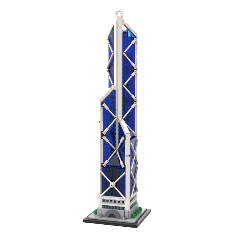 MOC-234438 Bank of China Tower Building 1:800 scale building block educational toy model
