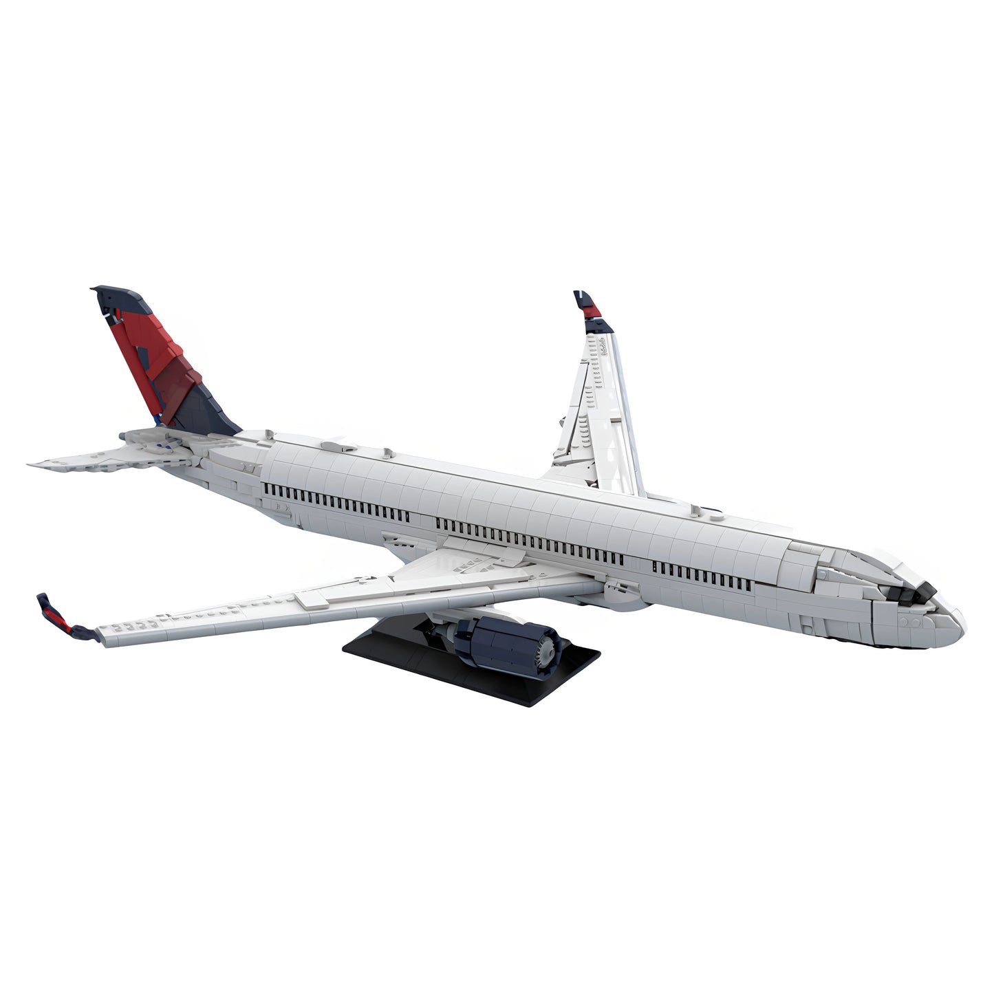 MOC-242225 Aircraft Delta Airbus A350-900 aviation building blocks toy model ornaments