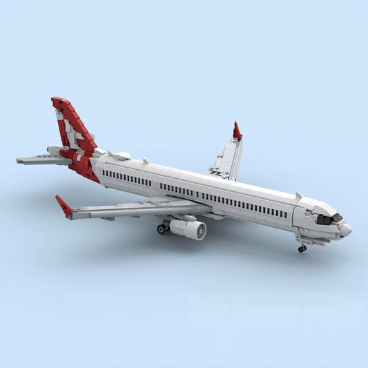 MOC-260070 Aircraft Qantas Airbus A321 XLR building blocks educational toy model ornaments