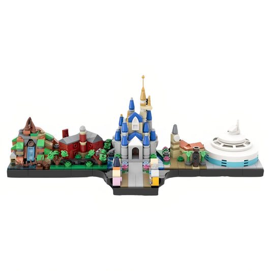 MOC-42586 Magic Kingdom Skyline Scene Building Blocks Toy Model Gift Ornament