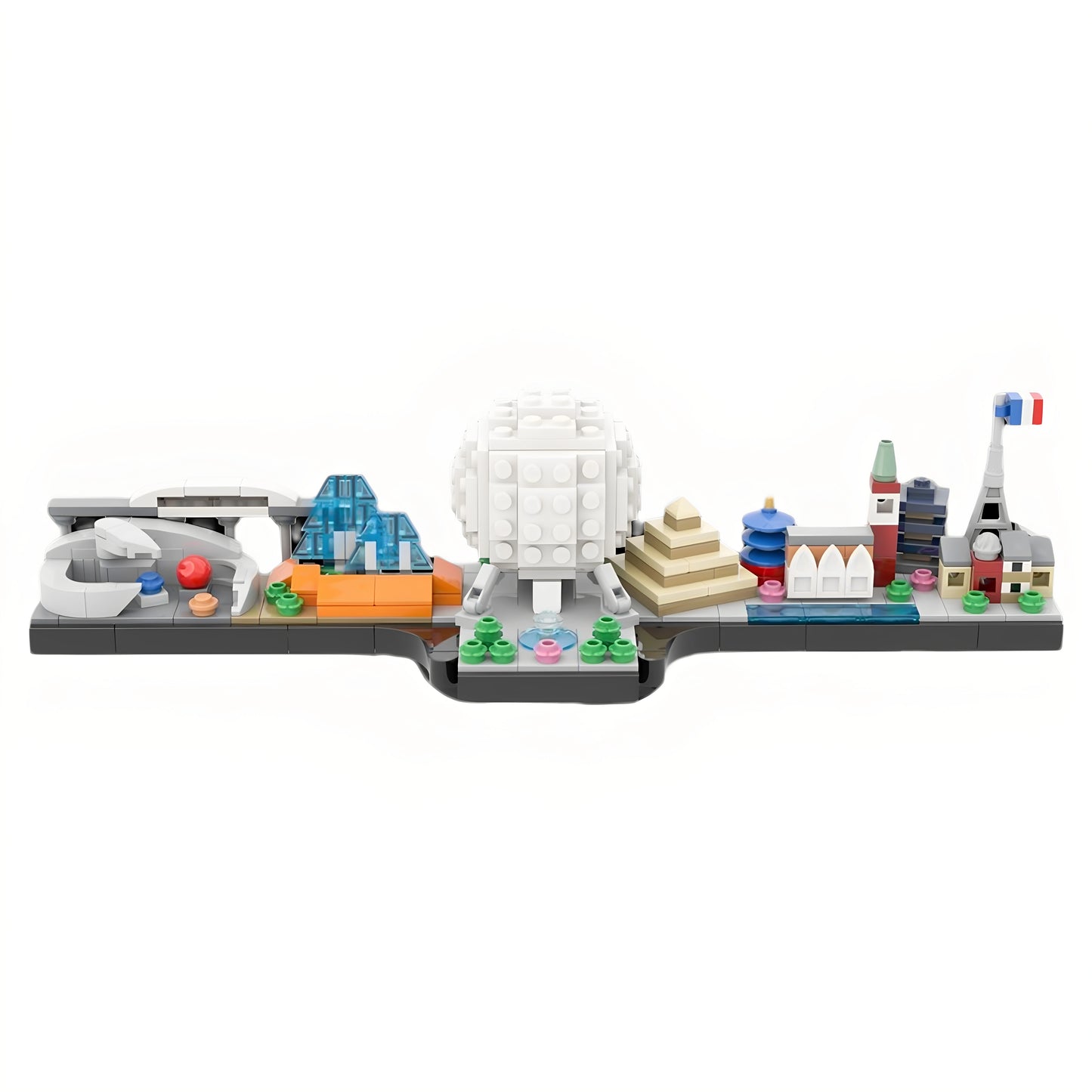 MOC-43102 building blocks Epcot Skyline educational toy model gift ornaments
