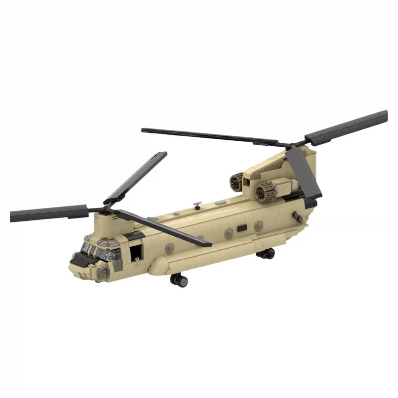 MOC-47452 Chinook airplane building block CH-49 educational toy model gift ornament