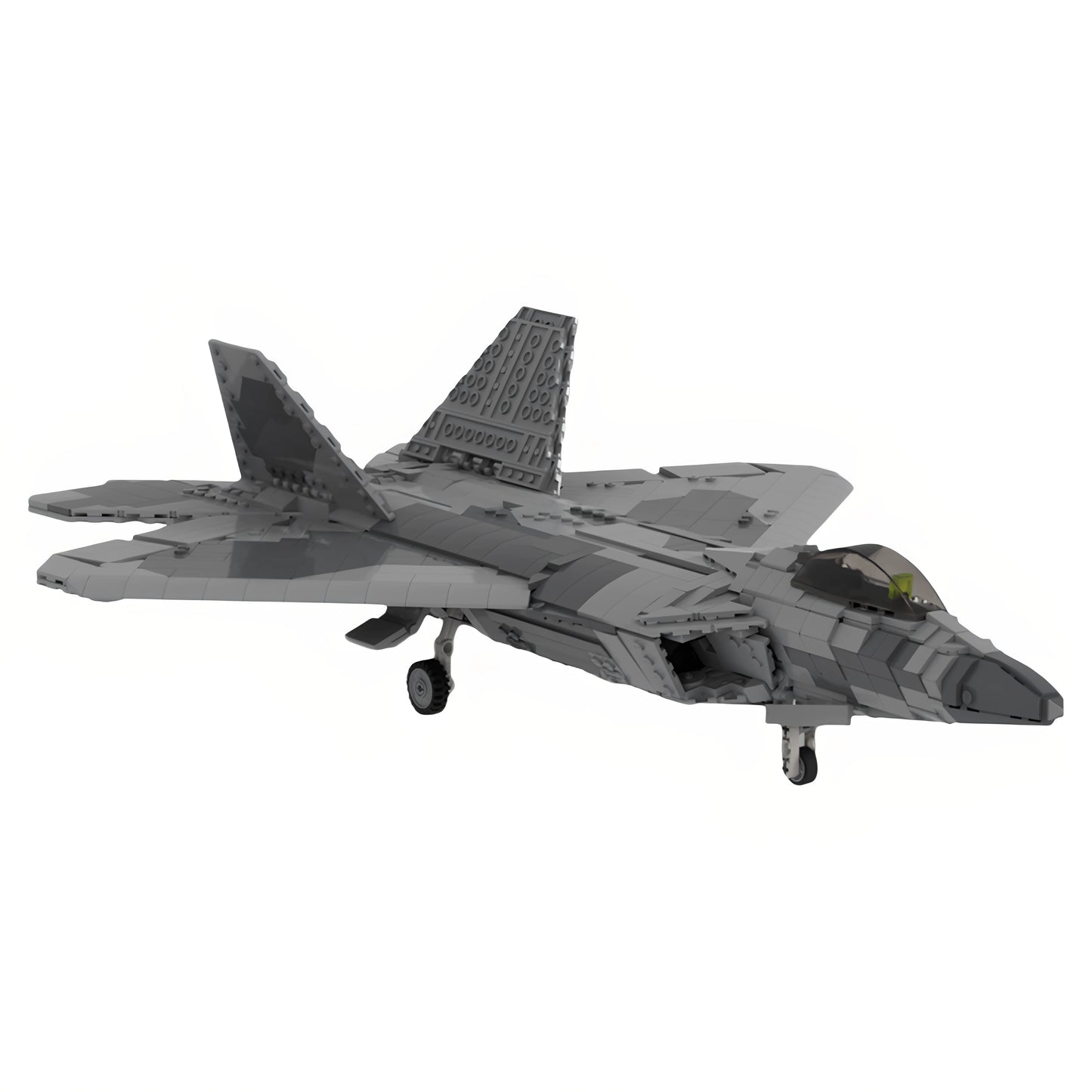 MOC-51540 Fighter 1:35 scale building block F22A Raptor aircraft toy ornament