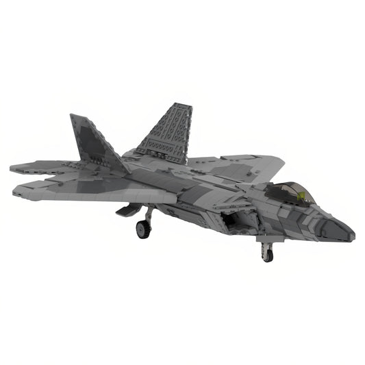 MOC-51540 Fighter 1:35 scale building block F22A Raptor aircraft toy ornament