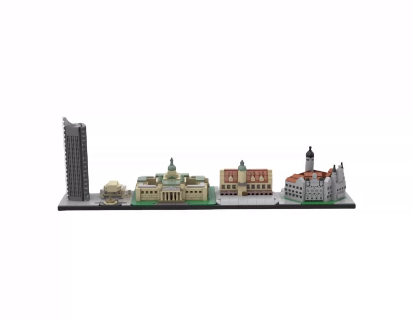 MOC-68076 assembled building blocks Leipzig City Tower puzzle skyline toy model