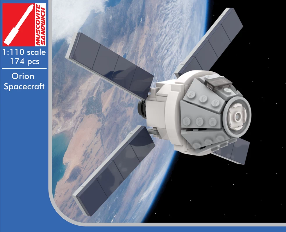 MOC-68965 Orion spacecraft 1:110 scale building block educational toy model ornament