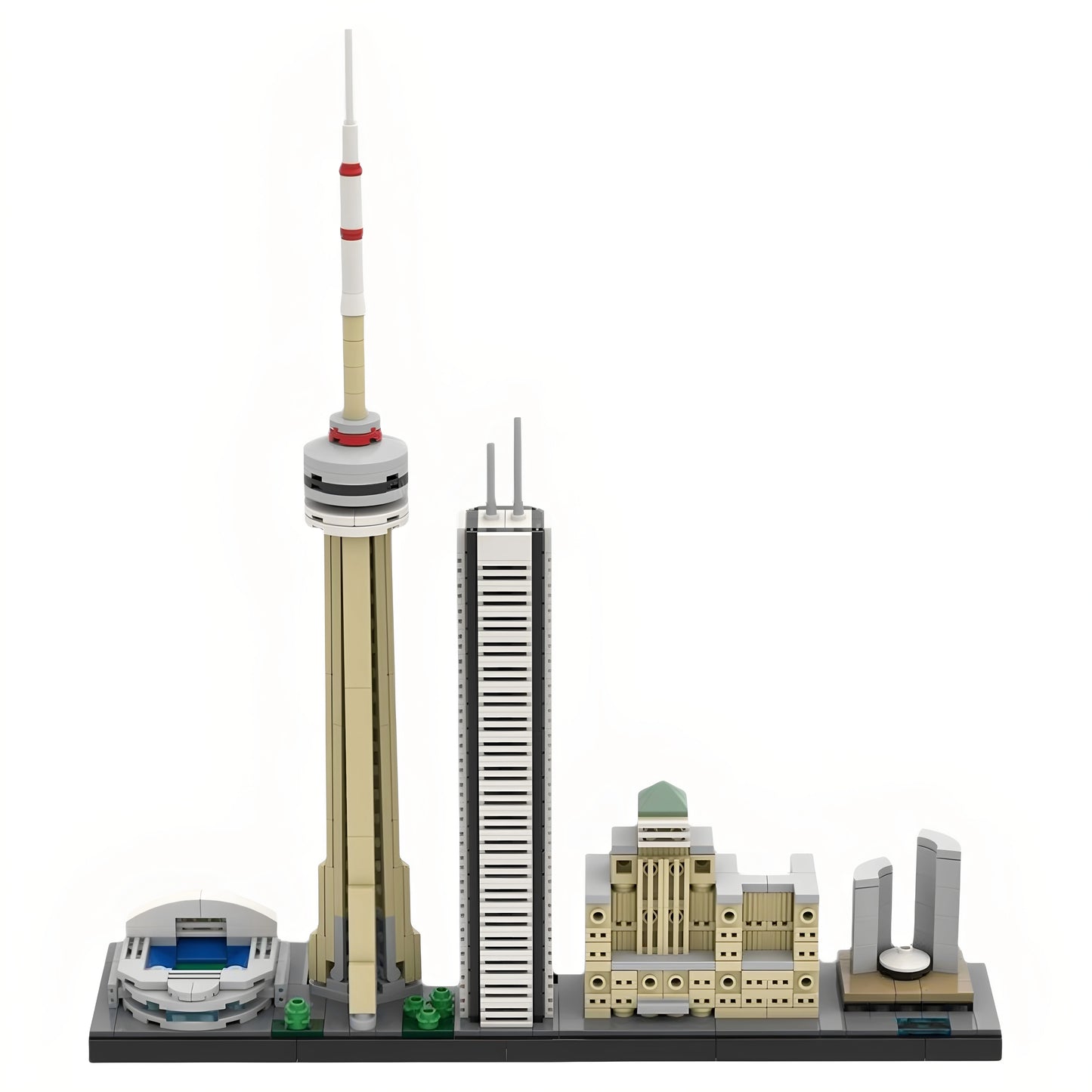 MOC-71721 Toronto Skyline Street View Building Blocks Toy Model Gift Ornament