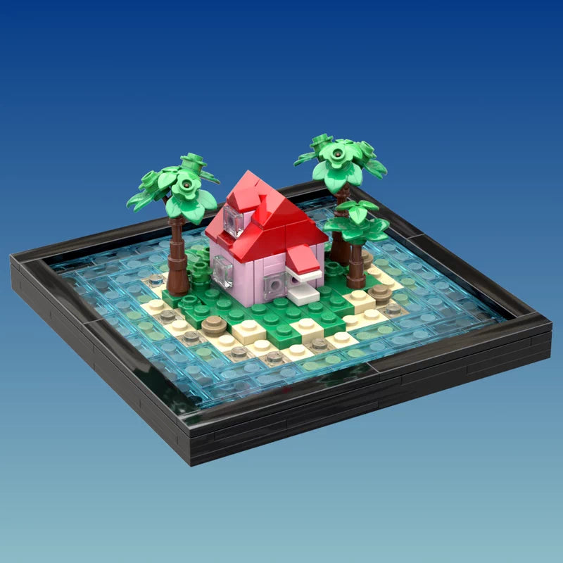 MOC-78137 Mini Cute Crab House Building Block Ornament