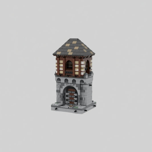 MOC-86908 building block medieval building modular assembly toy model educational children