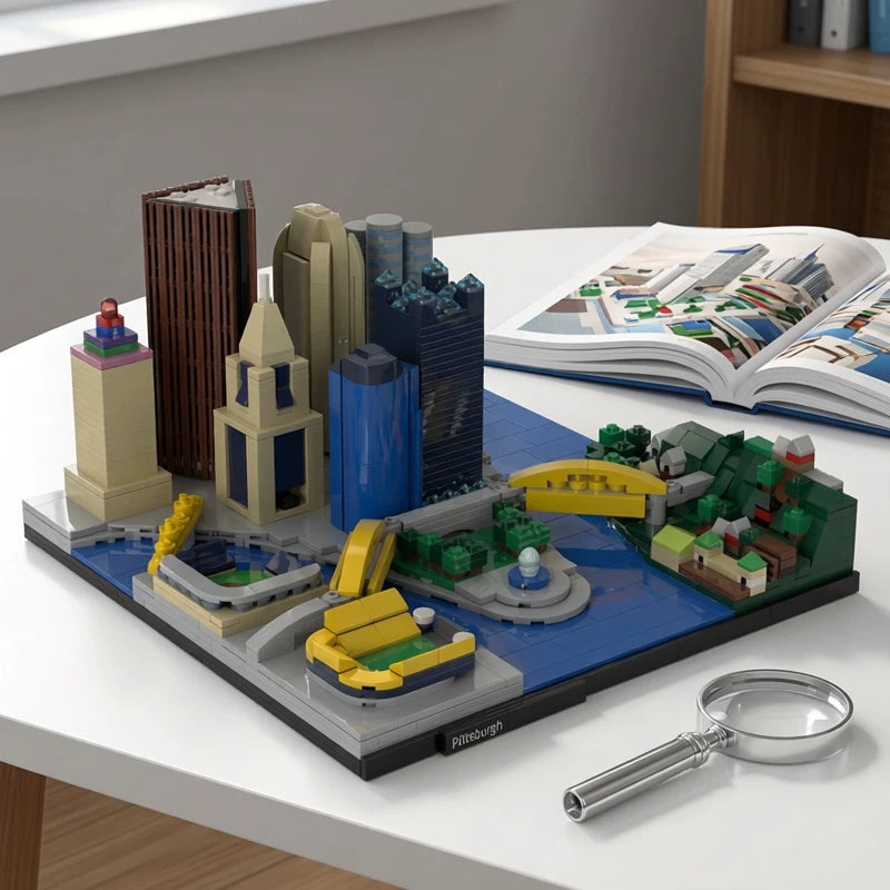 MOC-93663 Pittsburgh architectural building blocks educational toy model ornaments