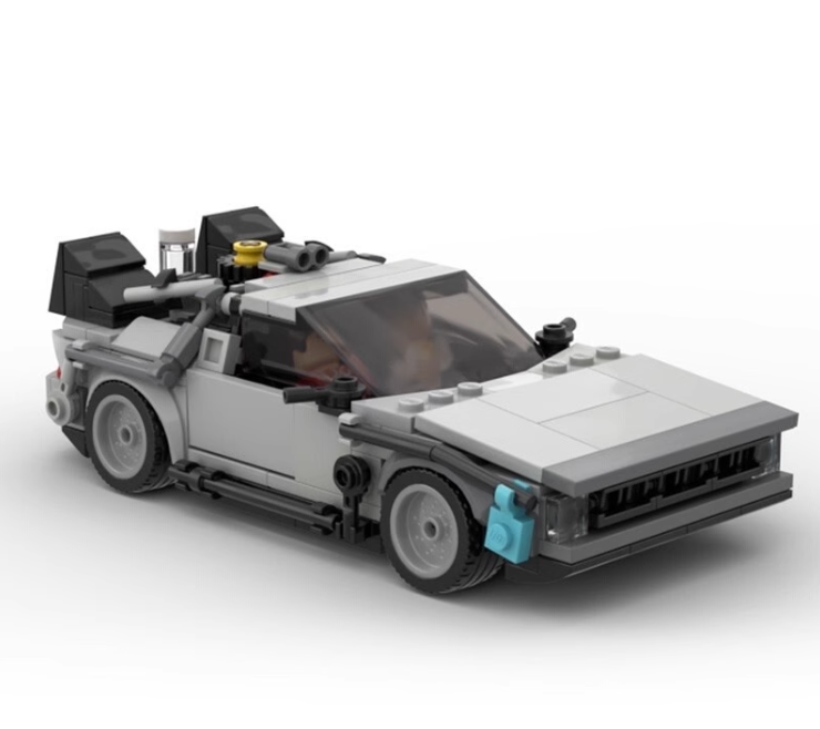 MOC-58776 DeLorean Time Machine– MOC Brick Store