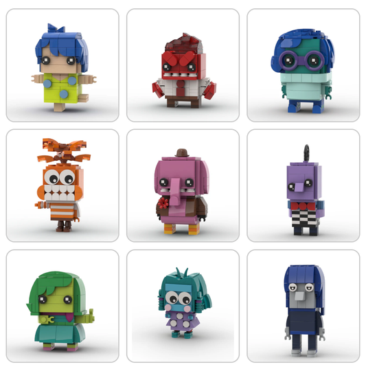 MOC Inside Out Brickheadz