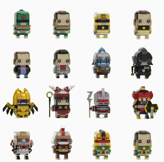 MOC Mighty Morphin Power Rangers Brickheardz